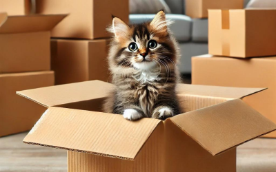 Cambio de casa gatos: consejos para una mudanza sin estrés
