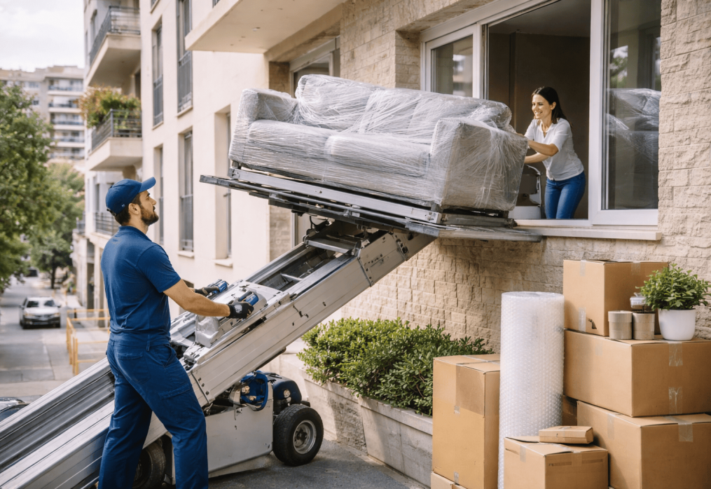 ¿Cuánto cuesta subir un sofá por la ventana en Madrid? Todo lo que debes saber