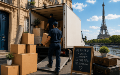 Mudanza Madrid París: guía completa para organizar un traslado internacional